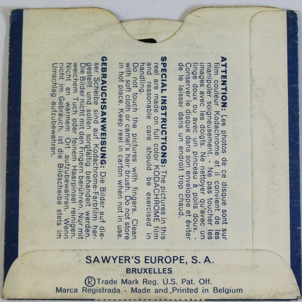 Vintage 1960 View-Master B4391 The Last of The Mohicans Reel As-Is