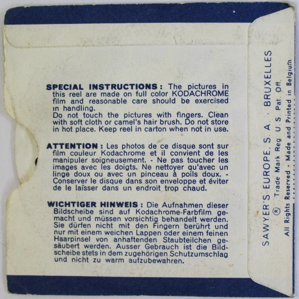 Vintage 1960 Sawyer's View Master B4392 The Last of The Mohicans II