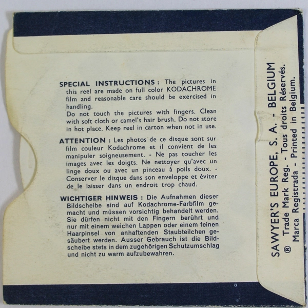 Vintage 1960 Sawyer's View Master B4393 The Last of The Mohicans III