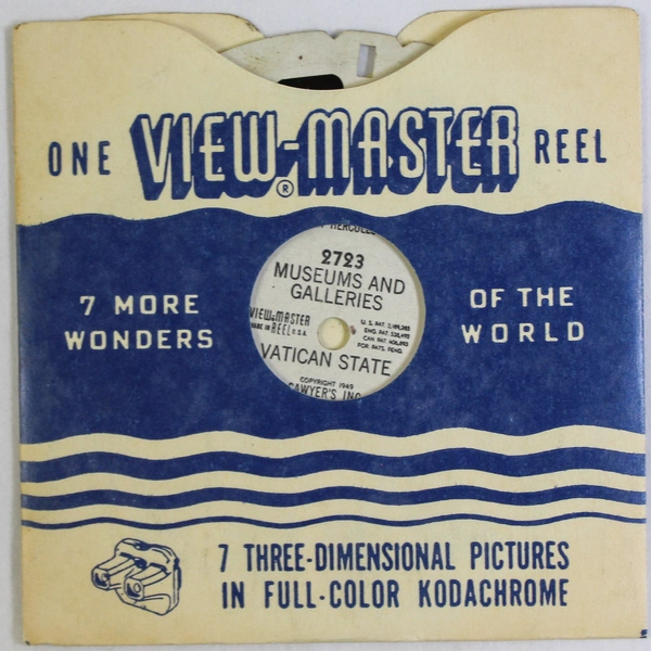 Vintage 1949 Sawyer's View Master 2723 Museums and Galleries Vatican State