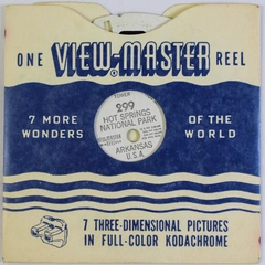 Vintage 1949 View Master 299 Hot Springs National Park Reel