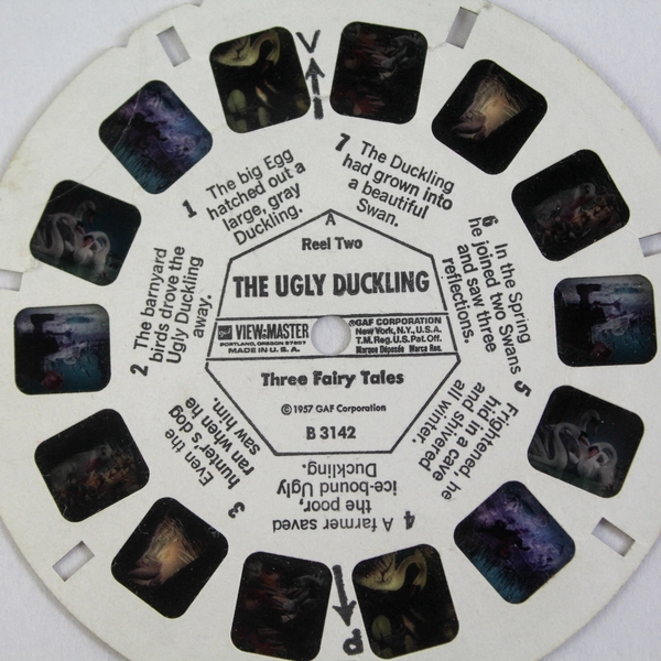 Vintage 1957 GAF View Master Reel 2 The Ugly Duckling Fairy Tales Pre-Owned