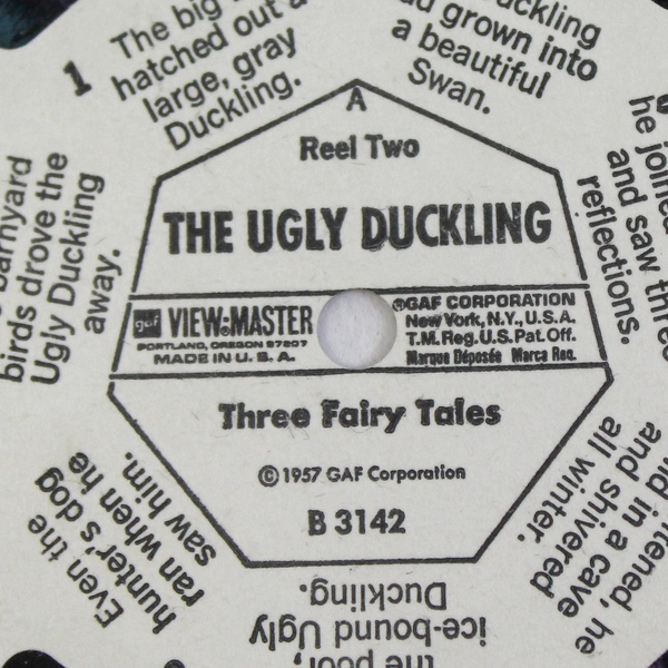 Vintage 1957 GAF View Master Reel 2 The Ugly Duckling Fairy Tales Pre-Owned