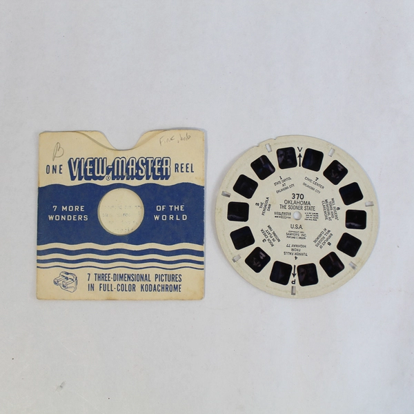 Vintage 1951 View-Master 370 Oklahoma The Sooner State Reel As Is