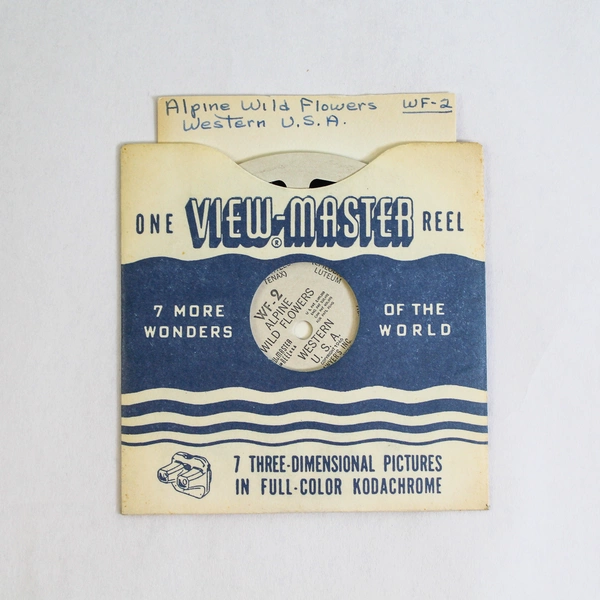 Vintage 1946 Sawyer's View Master WF2 Alpine Wild Flowers Western USA Reel
