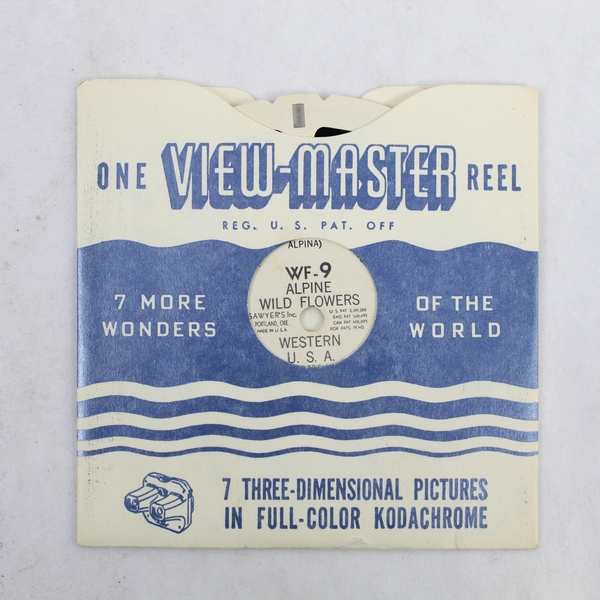 Vintage 1946 Sawyer's View Master WF9 Alpine Wild Flowers Western USA