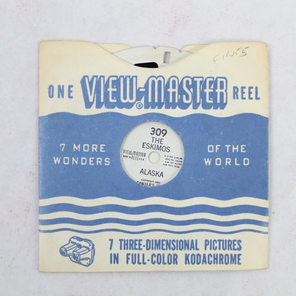 Vintage 1950 Sawyer's View Master 309 The Eskimos Alaska Reel Good Condition