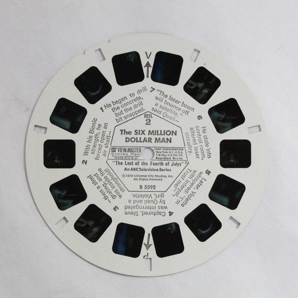 Vintage 1974 GAF View Master Reel 2 The Six Million Dollar Man B5592