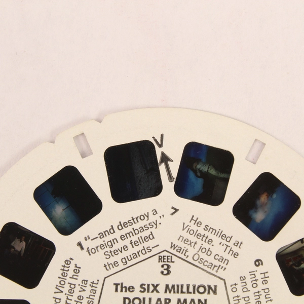 Vintage 1974 GAF View Master Reel 3 The Six Million Dollar Man B5593