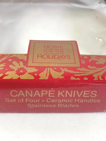 Lot of 4 Home For The Holidays Christmas Cheese Spreaders & Forks Set