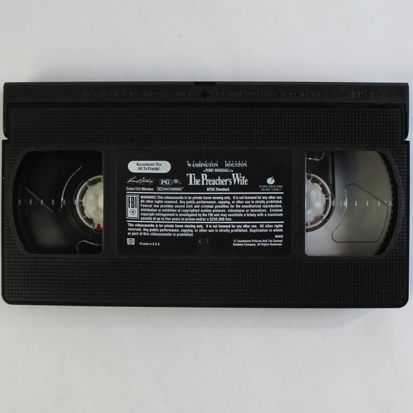 The Preacher's Wife VHS Tape Denzel Washington 1997 Touchstone Pictures