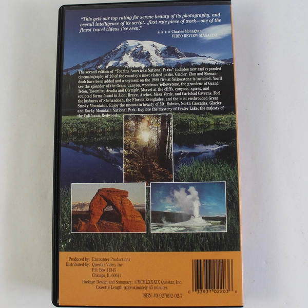 Touring America's National Parks VHS Questar Video - Second Edition