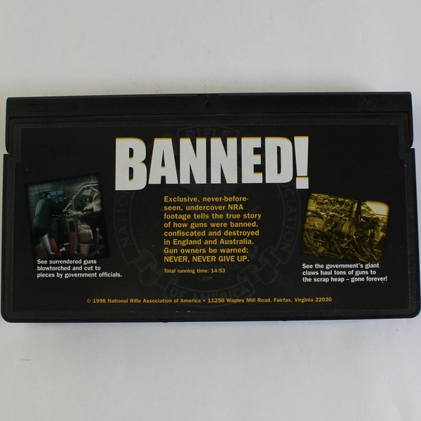 Banned NRA VHS Tape 1998 - Pre-Owned, Untested, Sold As Is