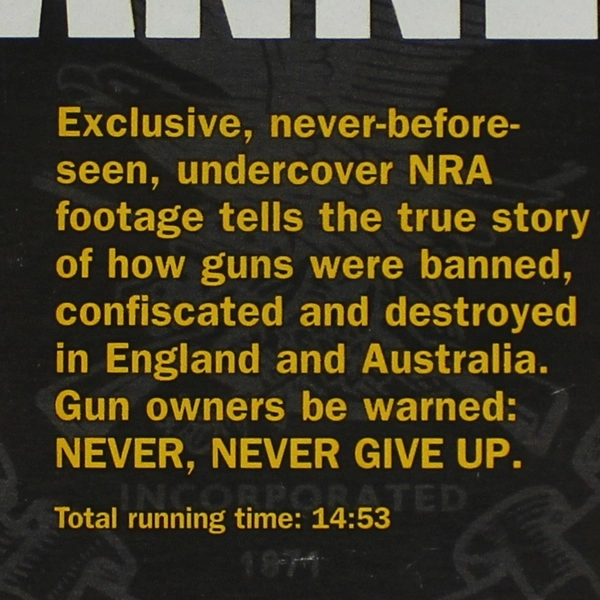 Banned NRA VHS Tape 1998 - Pre-Owned, Untested, Sold As Is