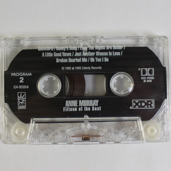 Anne Murray - Fifteen of The Best Cassette (1992, Liberty) - Good Condition