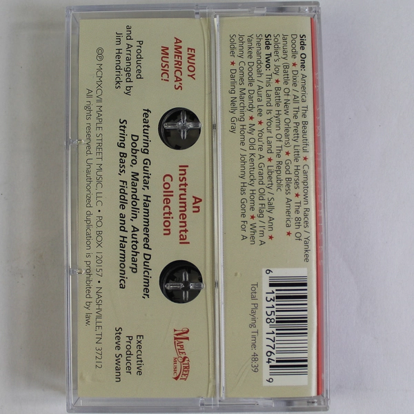 America The Beautiful Cassette by Jim Hendricks 1997 - Untested, As Is