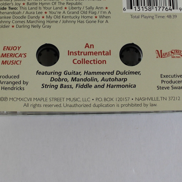 America The Beautiful Cassette by Jim Hendricks 1997 - Untested, As Is