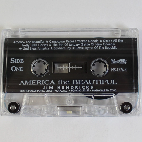 America The Beautiful Cassette by Jim Hendricks 1997 - Untested, As Is