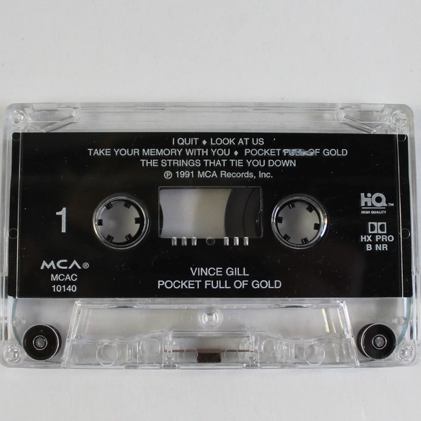 Vince Gill Pocket Full of Gold Cassette Tape 1991 - Pre-Owned, Good Condition