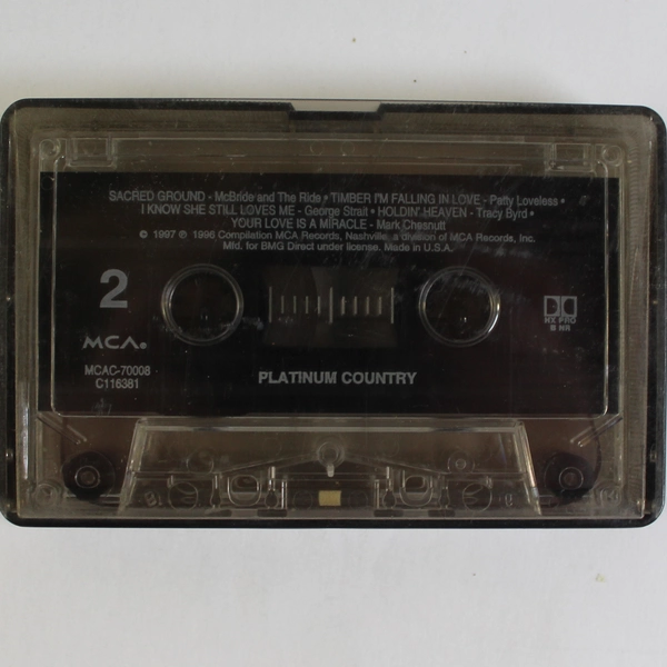 Platinum Country Music Compilation Cassette Tape 1997 MCA Records