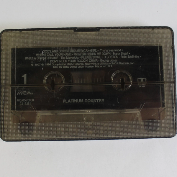 Platinum Country Music Compilation Cassette Tape 1997 MCA Records