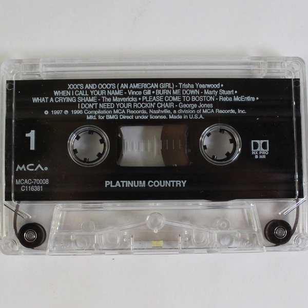 Platinum Country Music Compilation Cassette Tape 1997 MCA Records