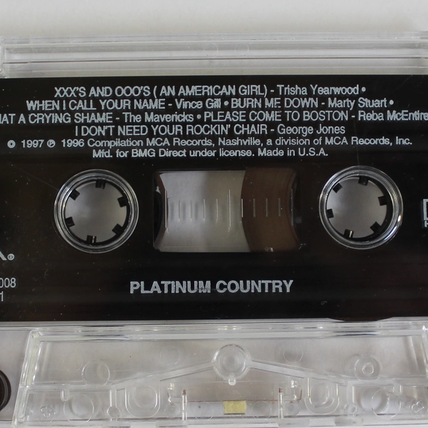 Platinum Country Music Compilation Cassette Tape 1997 MCA Records