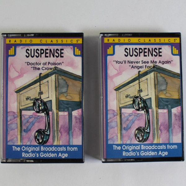 Suspense Radio Classics 2 Cassette Set GAA Corp 1994 Good Condition
