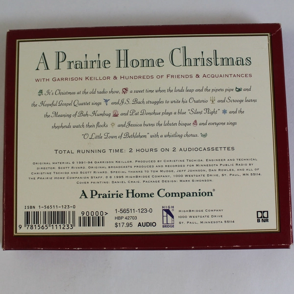 A Prairie Home Christmas Cassette Set by Garrison Keillor - 1995, Good Condition
