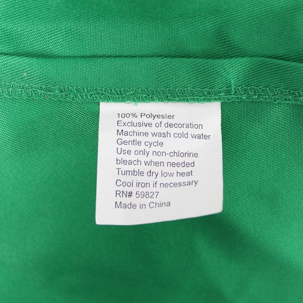 Beatrice Home Fashions Mrs. Claus Christmas Apron Green 31" - Good Condition