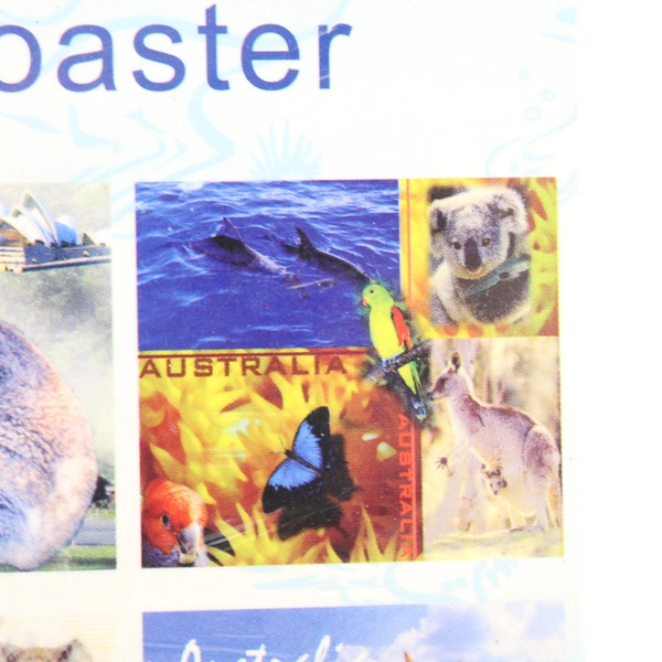 Pack of 6 Australian Coasters - Kangaroos & Koalas - Sealed Decor