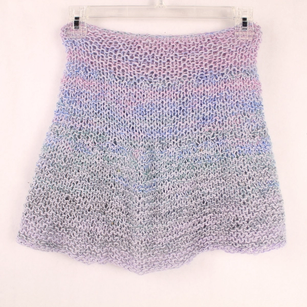 Vintage Handmade Crochet Skirt, Scarf & Bag Set - Blue Purple Lot