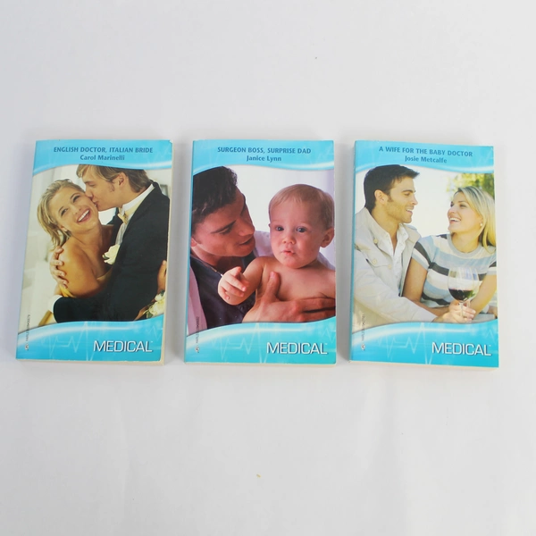 Lot of 3 Medical Romance Novels by Lynn Metcalfe & Carol Marinelli - Pre-owned