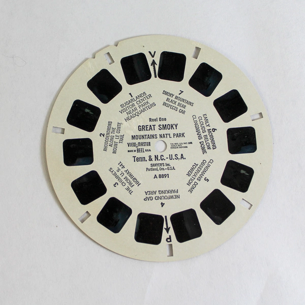 Vintage ViewMaster Reel A8891 Great Smoky Mountain National Park As-Is