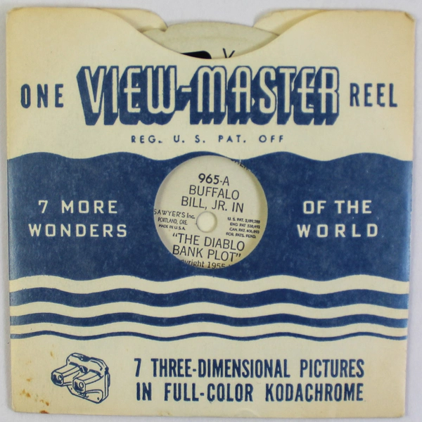 Vintage View Master 965A Buffalo Bill Jr. Diablo Bank Plot 1955 As-Is