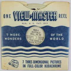 Vintage View Master 965A Buffalo Bill Jr. Diablo Bank Plot 1955 As-Is