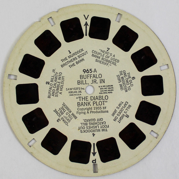 Vintage View Master 965A Buffalo Bill Jr. Diablo Bank Plot 1955 As-Is