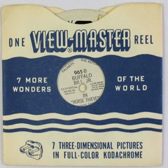 Vintage ViewMaster 965B Buffalo Bill Horse Thieves Reel Good Condition