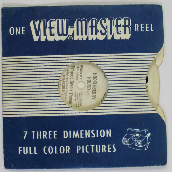 Vintage Huckleberry Hound View-Master B5123 Project Green Thumb 1960