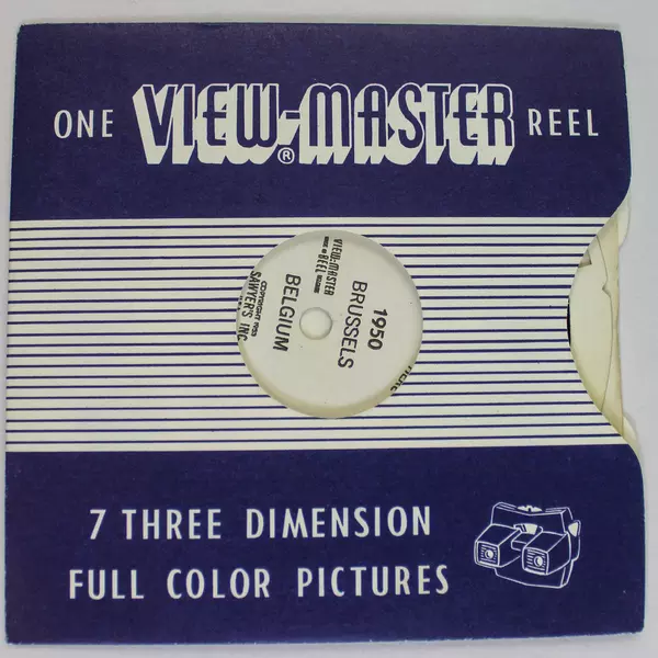Vintage View Master Belgium 1950 Reel Classic Pre-Owned Toy As-Is