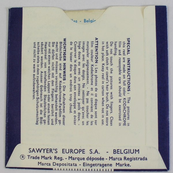 Vintage View Master Belgium 1950 Reel Classic Pre-Owned Toy As-Is