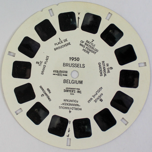 Vintage View Master Belgium 1950 Reel Classic Pre-Owned Toy As-Is