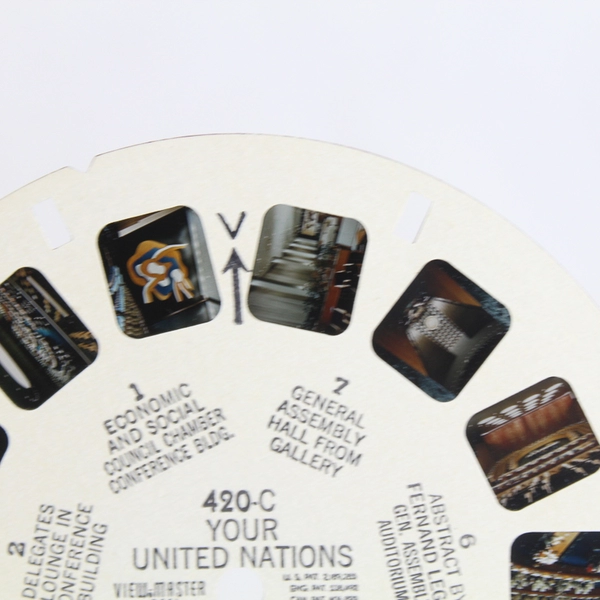 Vintage ViewMaster 420-C Your United Nations III New York 1955 Reel As-Is