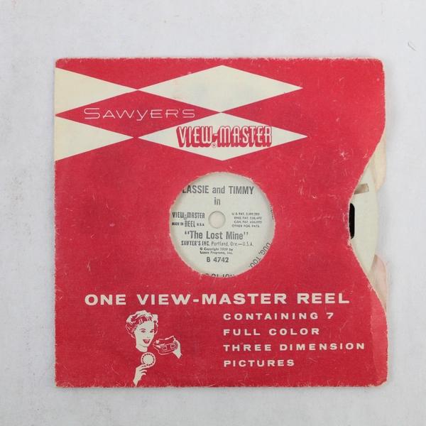 Vintage View-Master Reel B4742 Lassie & Timmy in The Lost Mine 1959 AS-IS
