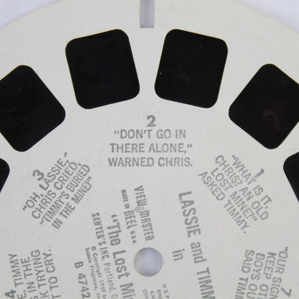 Vintage View-Master Reel B4742 Lassie & Timmy in The Lost Mine 1959 AS-IS