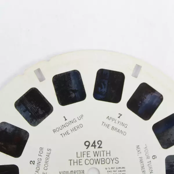 Vintage Sawyer's View Master 942 Life With The Cowboys Cattle Roundup Reel