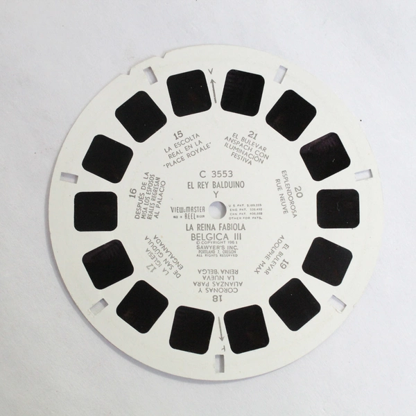Vintage ViewMaster Reel C3553 El Rey Balduino & Reina Fabiola Belgica III
