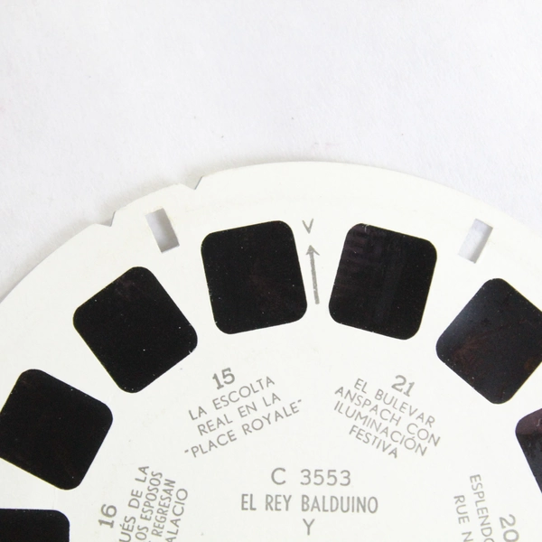 Vintage ViewMaster Reel C3553 El Rey Balduino & Reina Fabiola Belgica III