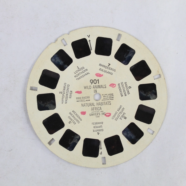 Vintage View-Master 901 Wild Animals Natural Habitats Africa 1948 Pre-Owned