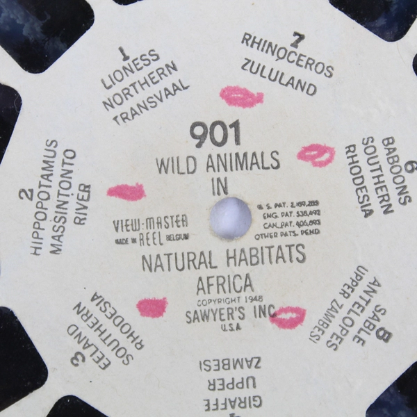Vintage View-Master 901 Wild Animals Natural Habitats Africa 1948 Pre-Owned